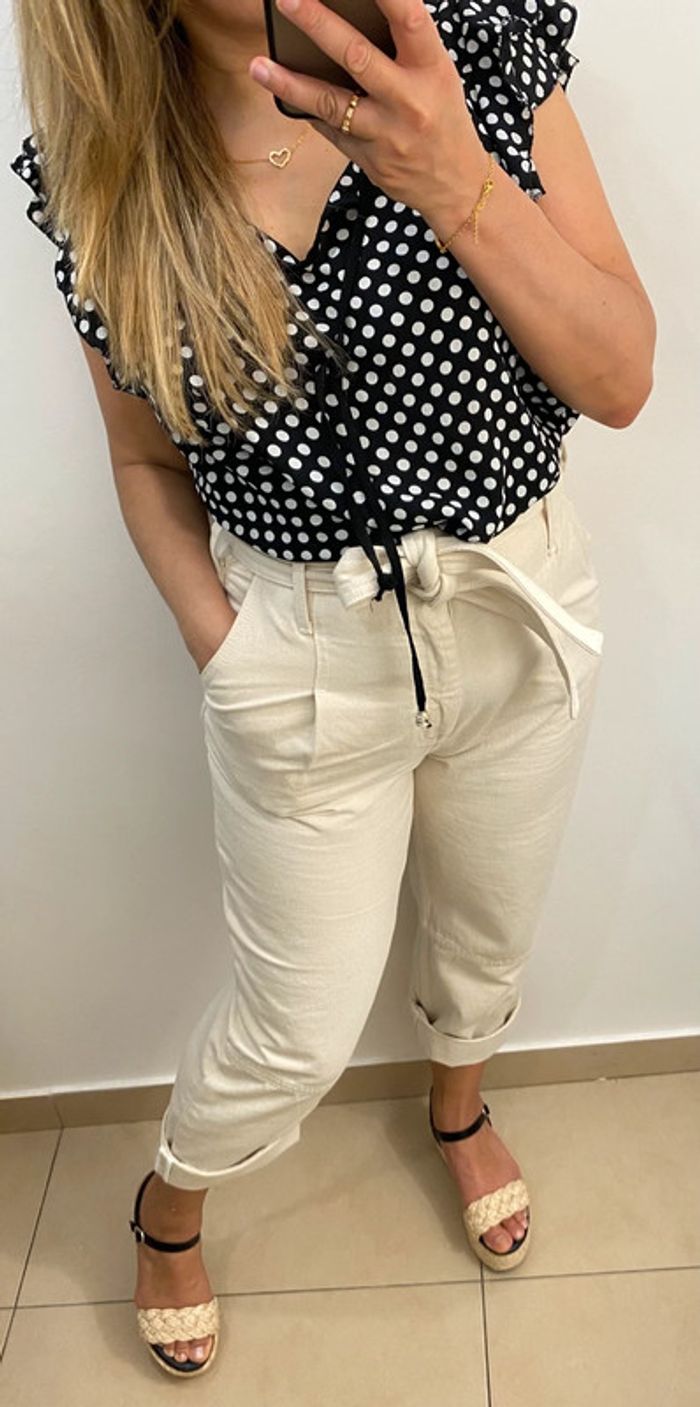 Blouse a pois - photo numéro 3