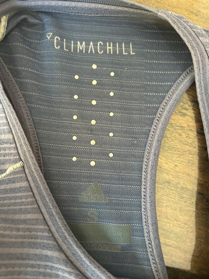 Débardeur de sport bleu adidas femme taille s - climachill - photo numéro 7