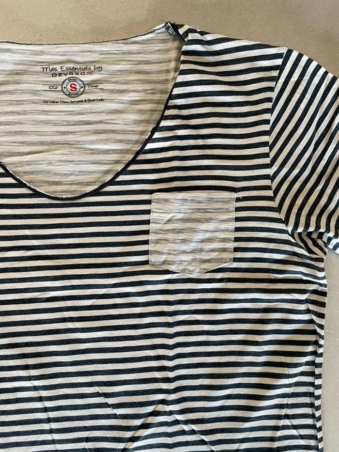 Tee shirt Devred rayé S - photo numéro 4