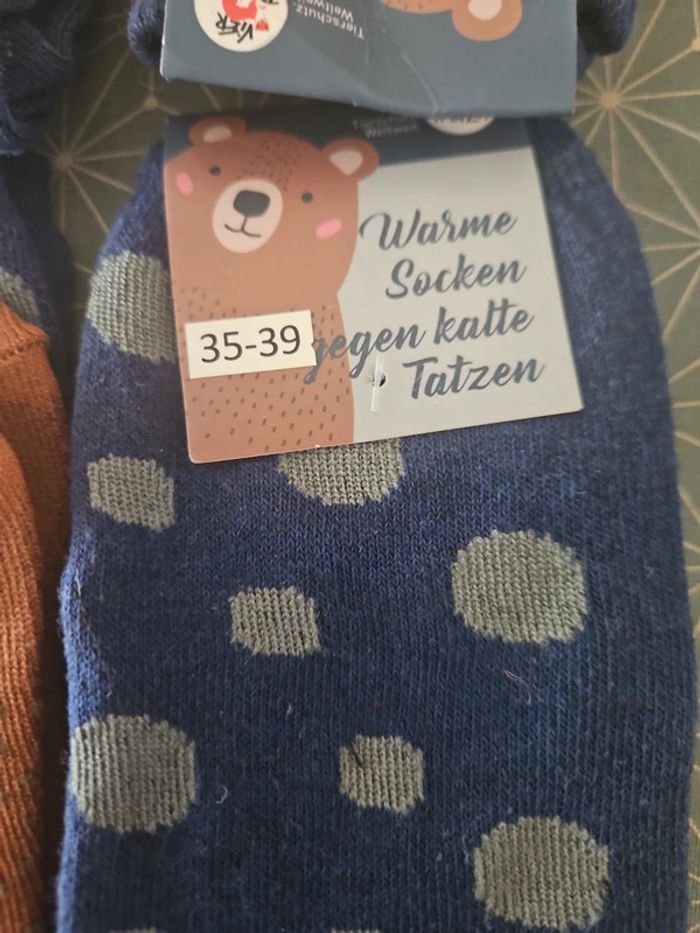 Lot 4 paires  chaussettes ourson 35-39 - photo numéro 2