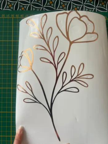 Sticker fleur mariage.