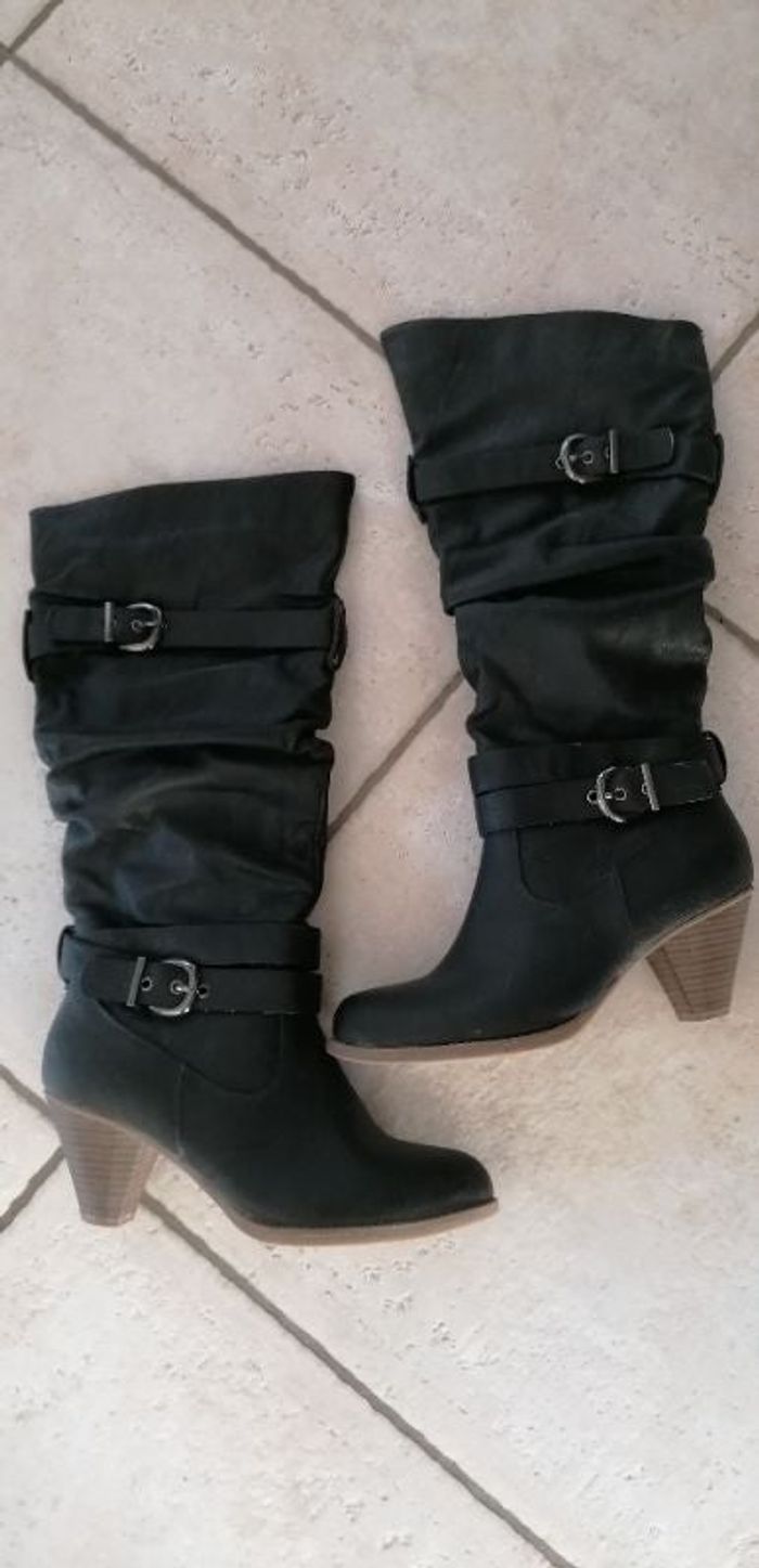 Botte noir femme 37