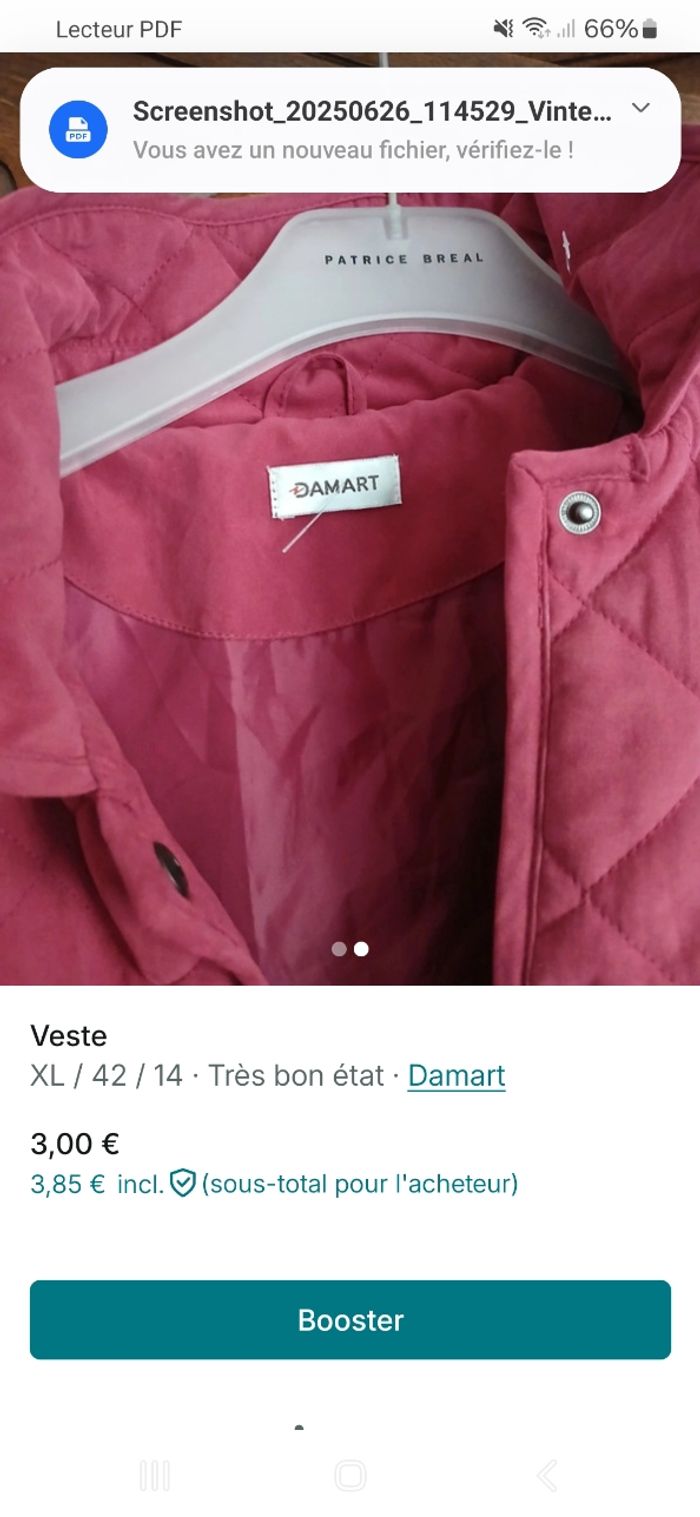 Veste damart