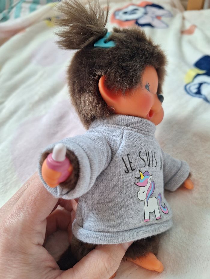 Peluche Licorne Monchhichi - photo numéro 4