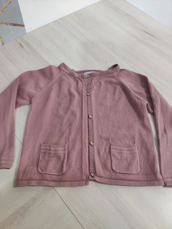 Gilet fille rose 3/4 ans 104 cms Zara girl's basics