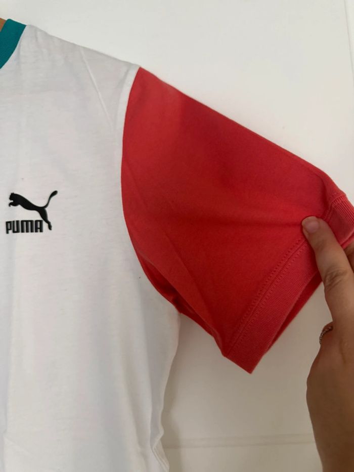 T-shirt blanc Puma homme S ou 36 - photo numéro 4