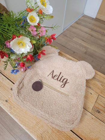 Sac ourson teddy bouclette personnalisés 