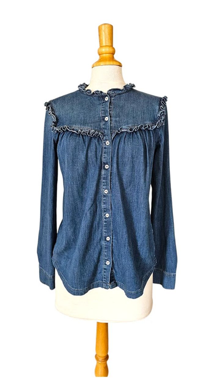 chemise 'La Fée Maraboutée' bleu taille 36