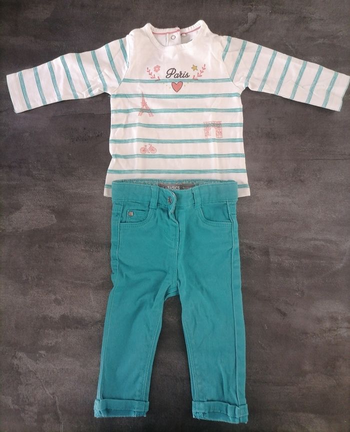 Ensemble fille 6 mois