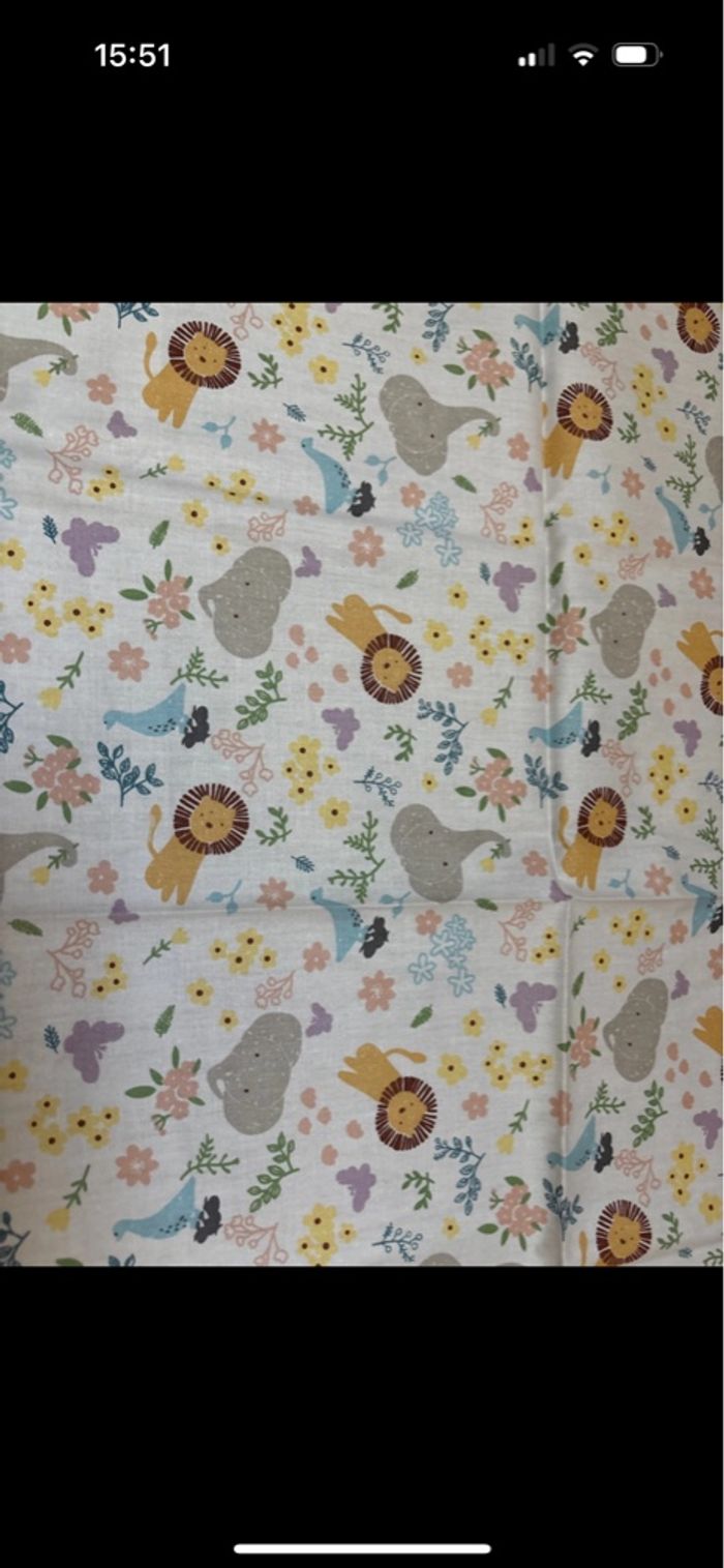 Morceau de tissu animaux 56*45cm neuf - photo numéro 2