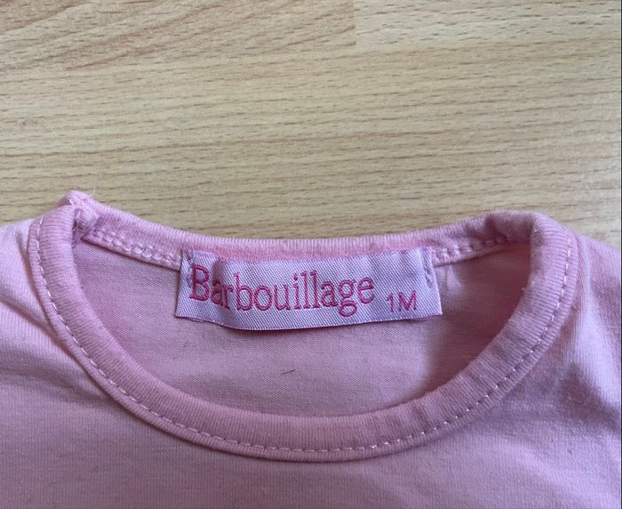 T-shirt manches longues rose vélo 1M - photo numéro 3