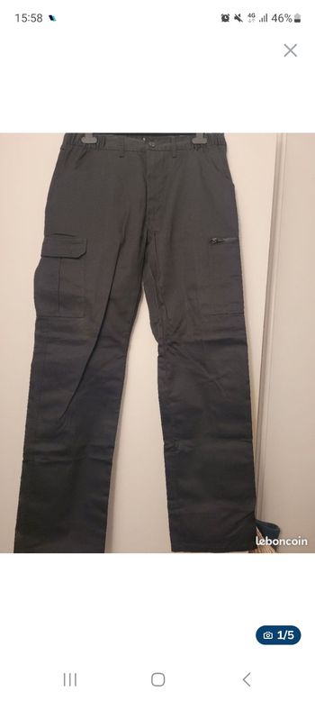 Pantalon travail noir Homme-Taille L