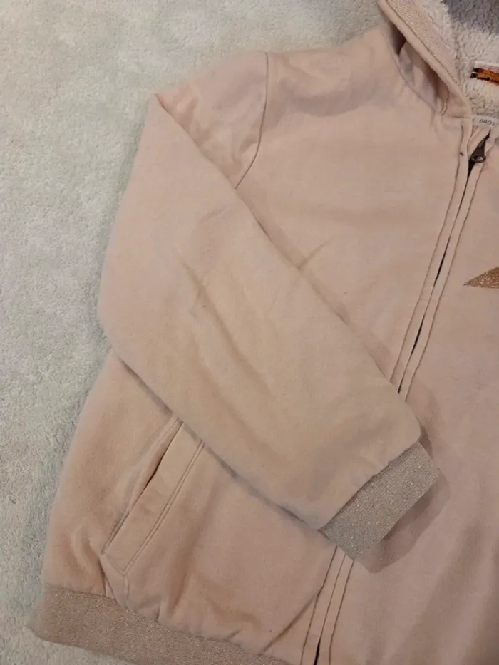 Veste gilet fourré rose - photo numéro 7