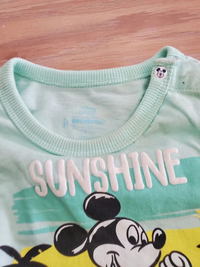 Ensemble Tee-shirt et short en jean taille 12 mois - photo numéro 4