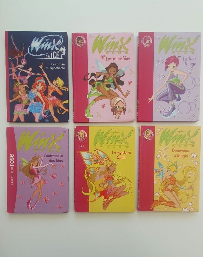 Lot 6 livres Winx Club
