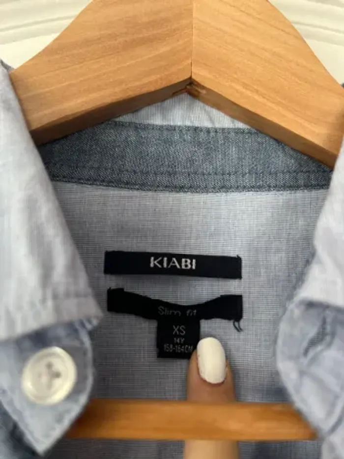 Chemise garçon XS – Kiabi – Bleu – Comme neuve - photo numéro 2
