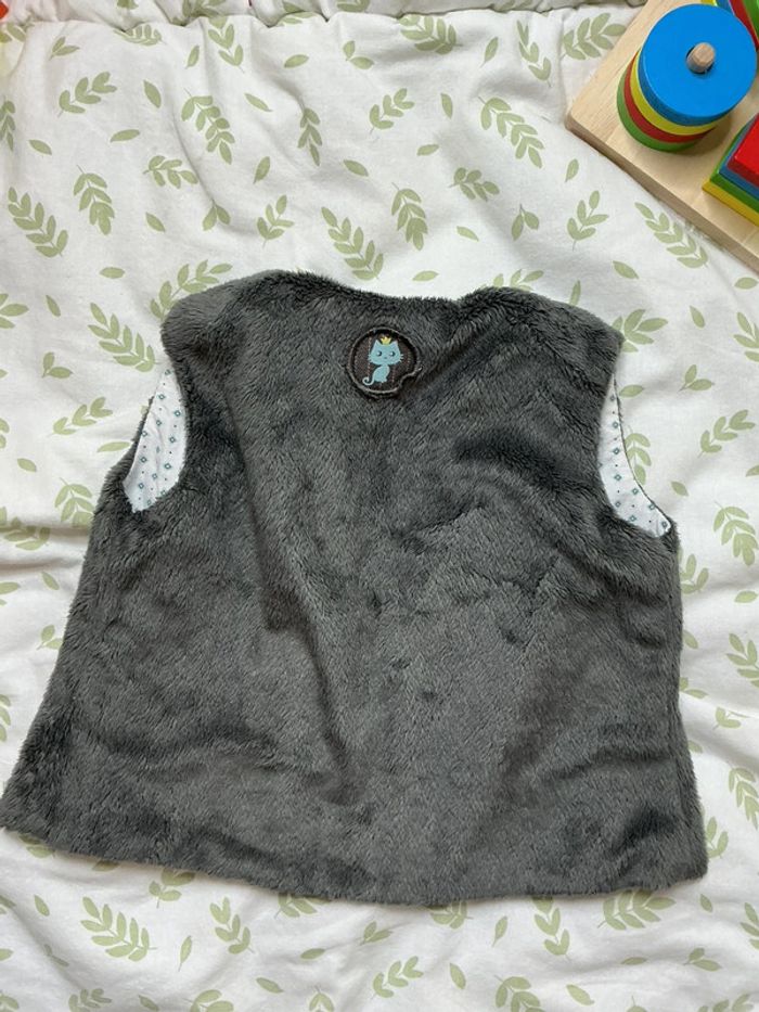 Gilet sans manches en polaire gris 6 mois la compagnie des petits - photo numéro 7
