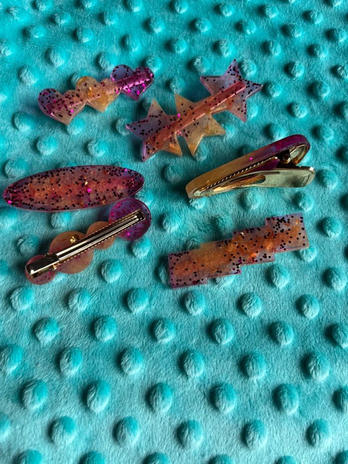 Barrette en résine epoxy neuve - photo numéro 9