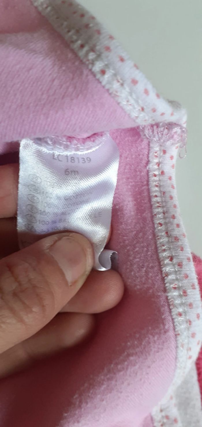 Lot de 3 bodies coton lee cooper manches longues 6 mois fille - photo numéro 13