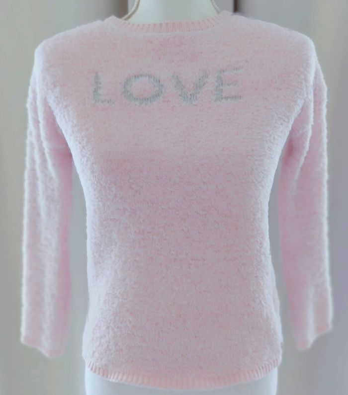 Pull moelleux brodé