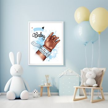 affiche naissance personnalisé