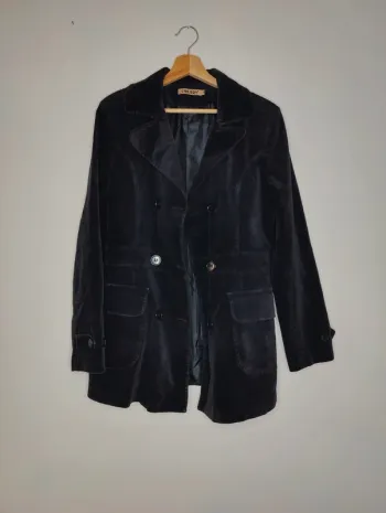 Veste caban en velours lisse Cherry T.42