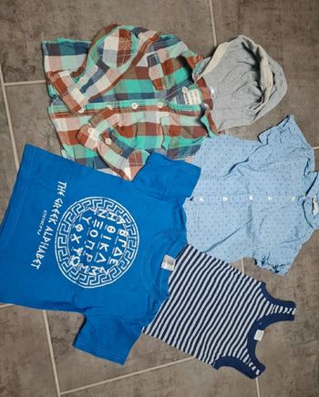 Lot de chemises débardeur et t-shirt garçon taille 3 ans