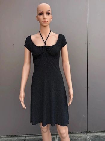 Robe noire à pois blancs Cache Cache – Taille 38 – Très bon état