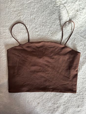 débardeur courte marron taille S pimkie 