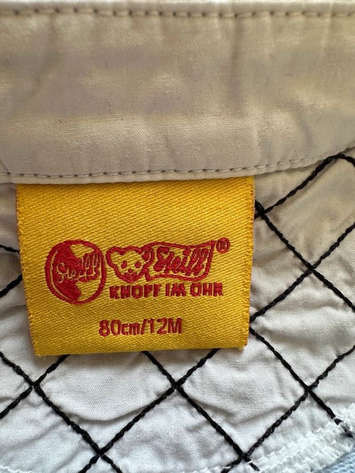 Polo Steiff manches longues rayé noir et blanc 12 mois - photo numéro 3