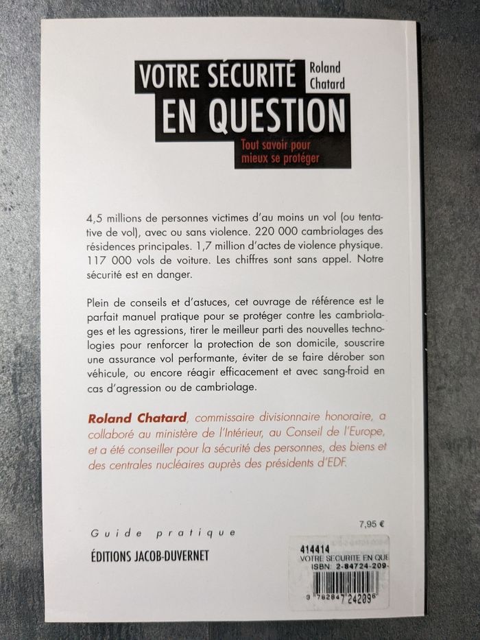 Livre " Votre sécurité en question " - photo numéro 2
