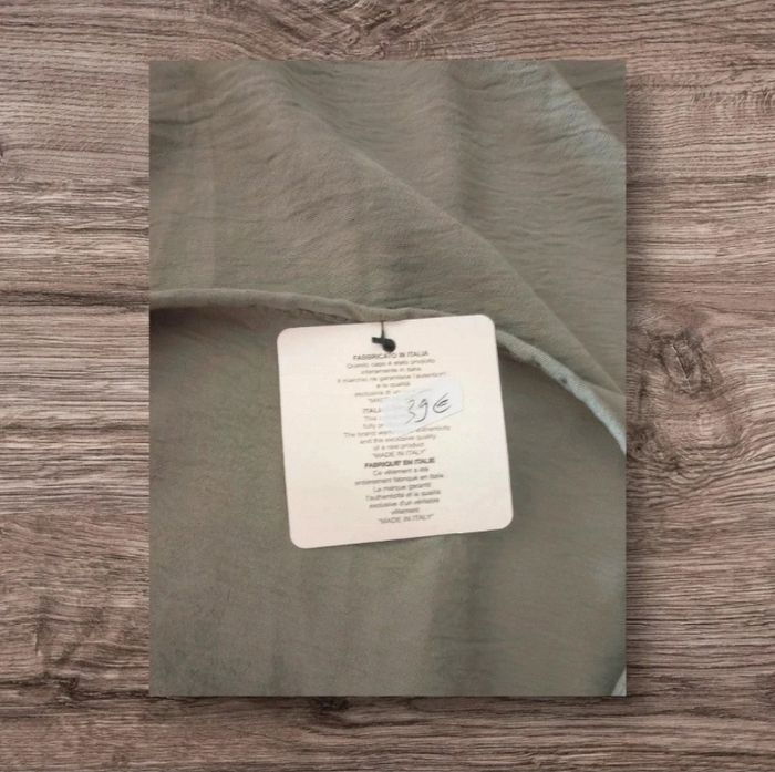 Robe longue oversize kaki Made In Italy T.U - photo numéro 5