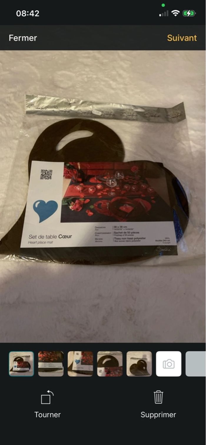 Lot de 50 sets de table, marron neuf