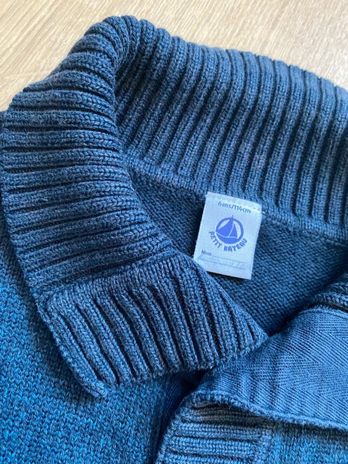 Gilet petit bateau bleu marine - photo numéro 2