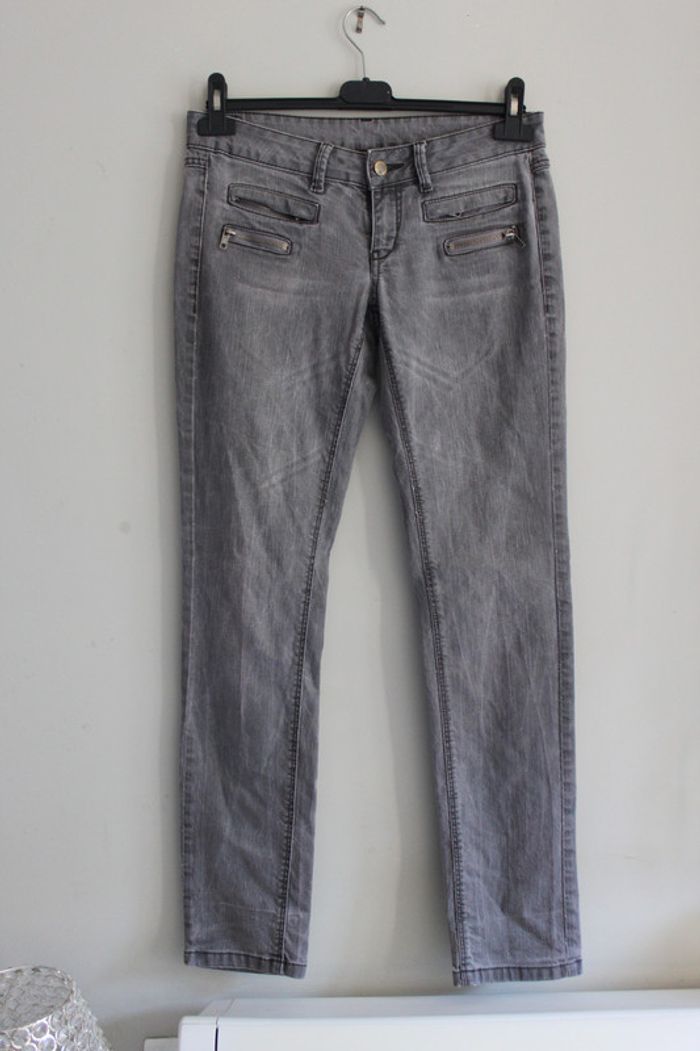 Jean slim Mango gris 38 - photo numéro 3
