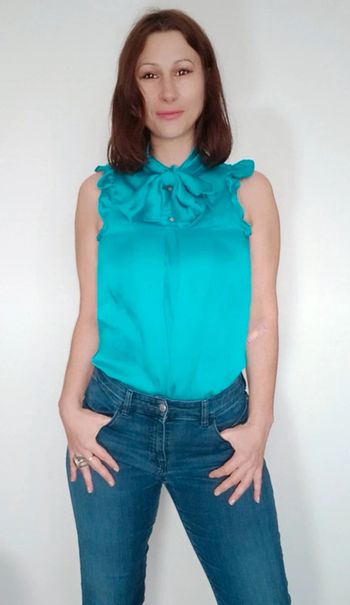 Blouse foulard satin chic