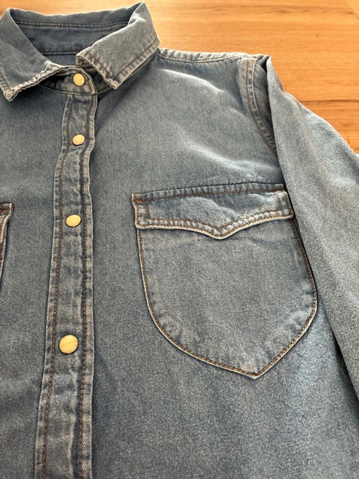 Chemise en jeans Kiabi M - photo numéro 3