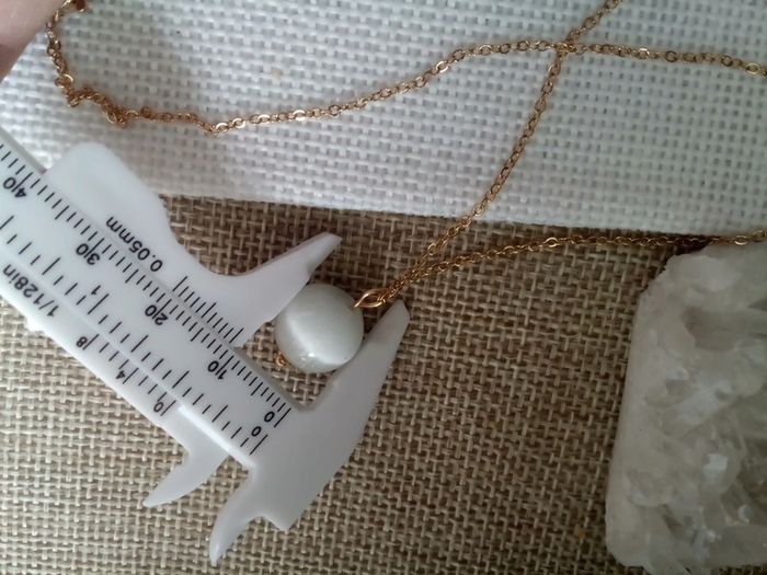 Collier pierre de sélénite naturelle - photo numéro 3