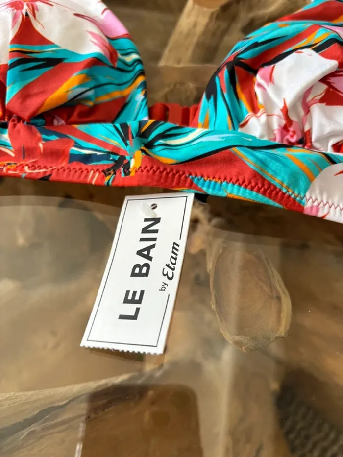 Haut de maillot de bain Etam multicolore fleurs - photo numéro 5