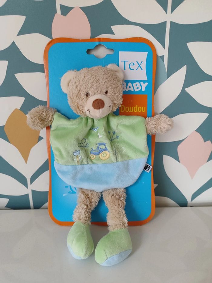 Doudou plat ourson ours nounours tex