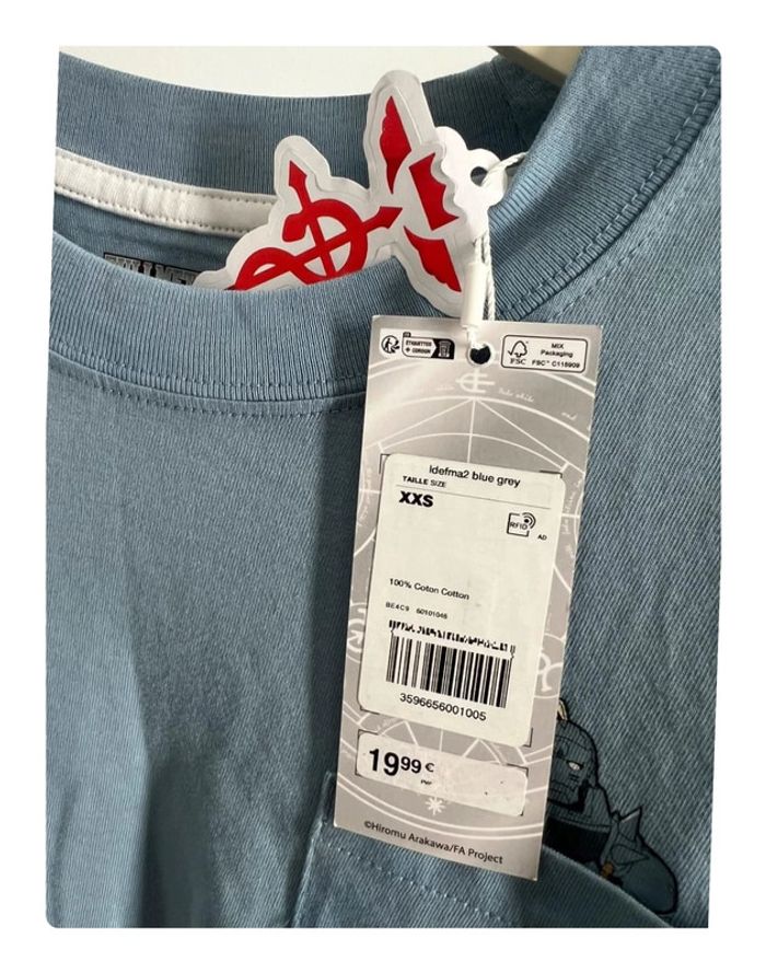 T-shirt (Pas de Vinted Go) Fullmetal Alchemist Celio XXS - photo numéro 3