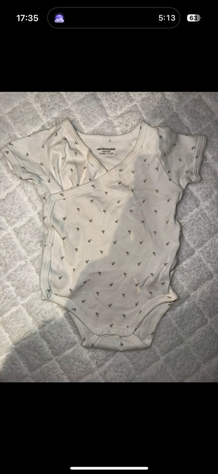 Lot 5 body manches courtes VERTBAUDET - photo numéro 2