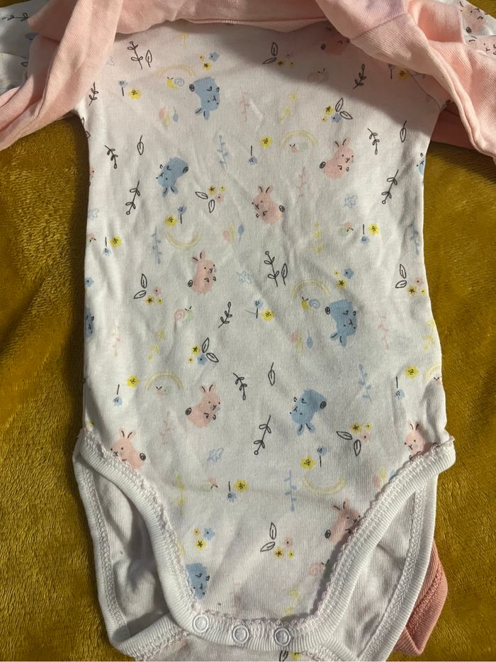 Lot de 3 bodies bébé fille - photo numéro 2
