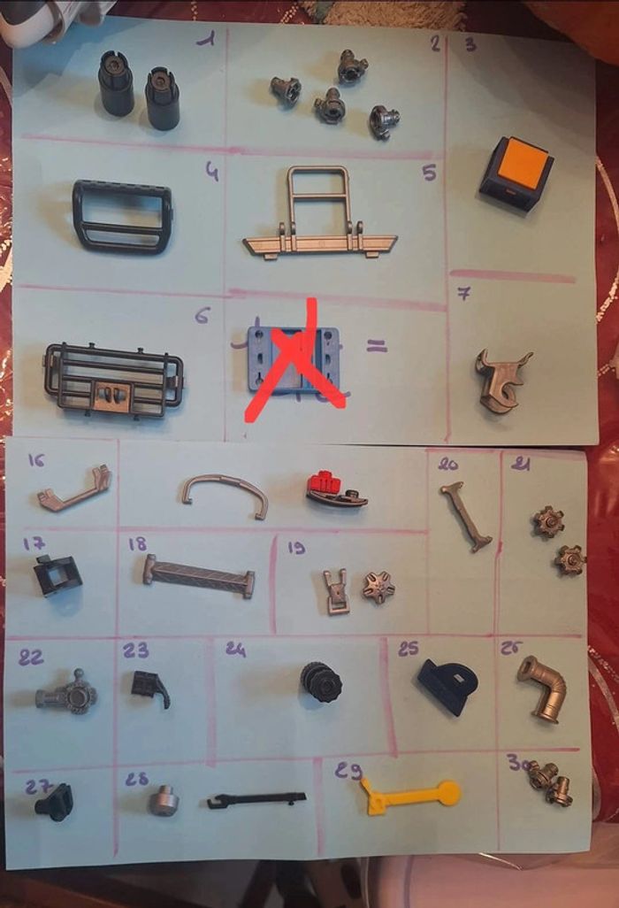 Lot de truk playmobil pompier et véhicules