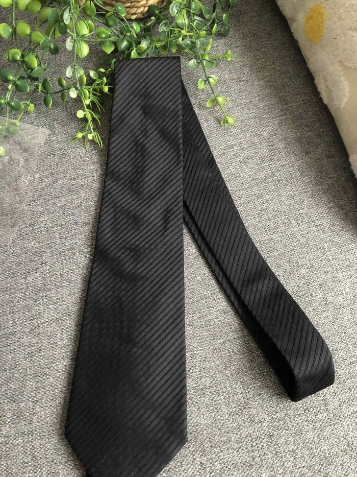 Cravate Noire  Daniel hechter - photo numéro 3