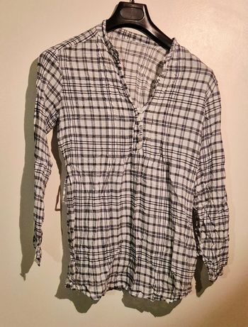 Lot de 2 Tuniques/Hauts à Carreaux – Styles Casual & Bohème – Taille L