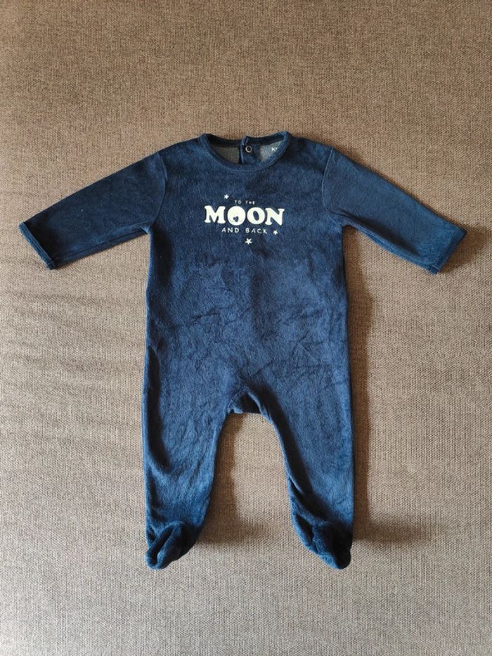 Pyjama bébé velours 9 mois