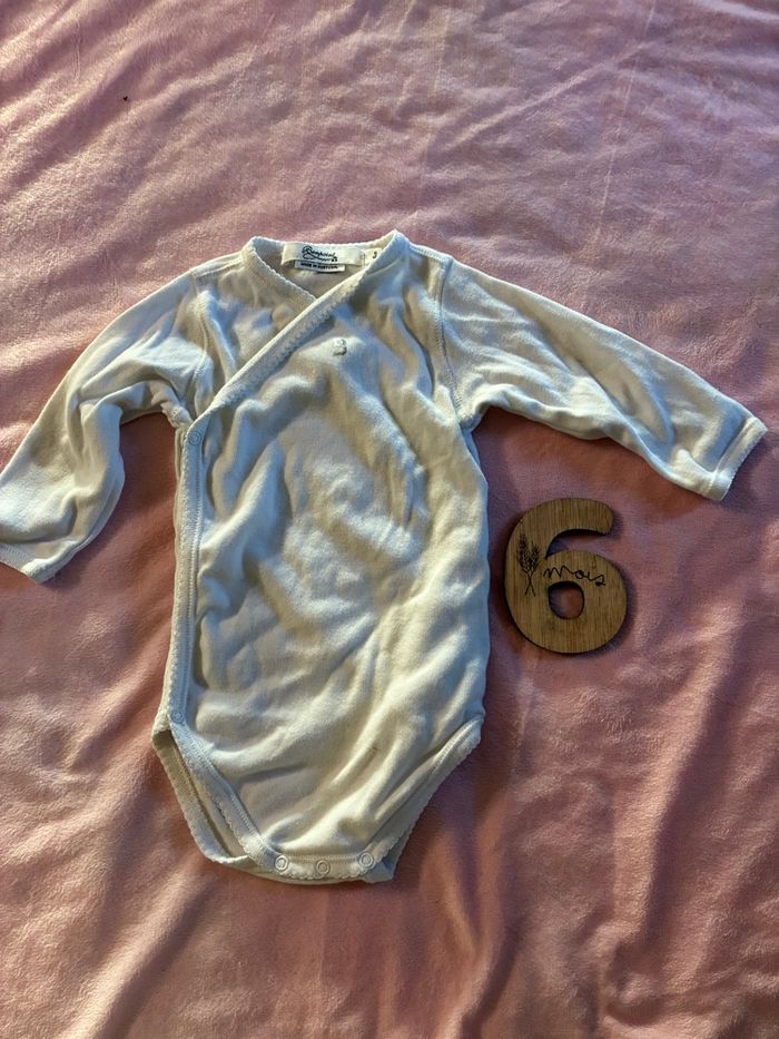 Lot bodies manches longues 6 mois - photo numéro 2