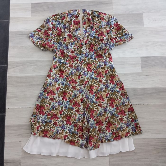 Robe longue à motifs avec doublure C&A taille 36