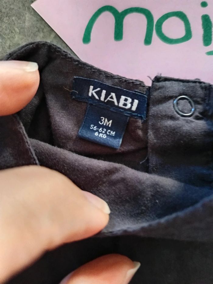 Robe été blanche et grise 3 mois - photo numéro 3